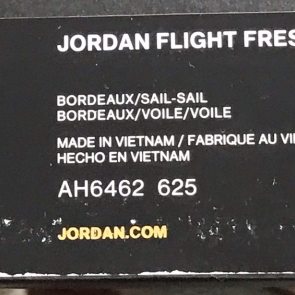 Jordan Flight Fresh Premiere Bordeaux Sail Voile Shoes‎ - Picture 7 of 7